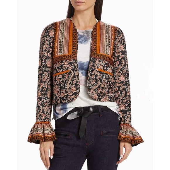 Love the Label Floral Cotton Jacket NWT - Picture 4 of 13